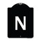 Signmission Sign with Letter N Heavy-Gauge Aluminum Architectural Sign, 24" x 18", BW-1824-22938 A-DES-BW-1824-22938 - alternate 1